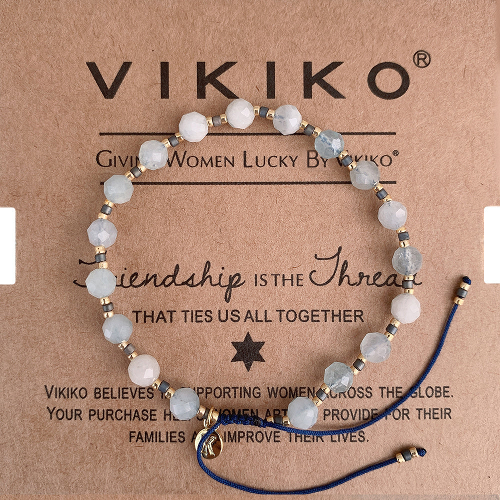 VIKIKO Dainty Bracelet for Women Handmade Beaded Bracelet Miyuki Beads Bracelet Set