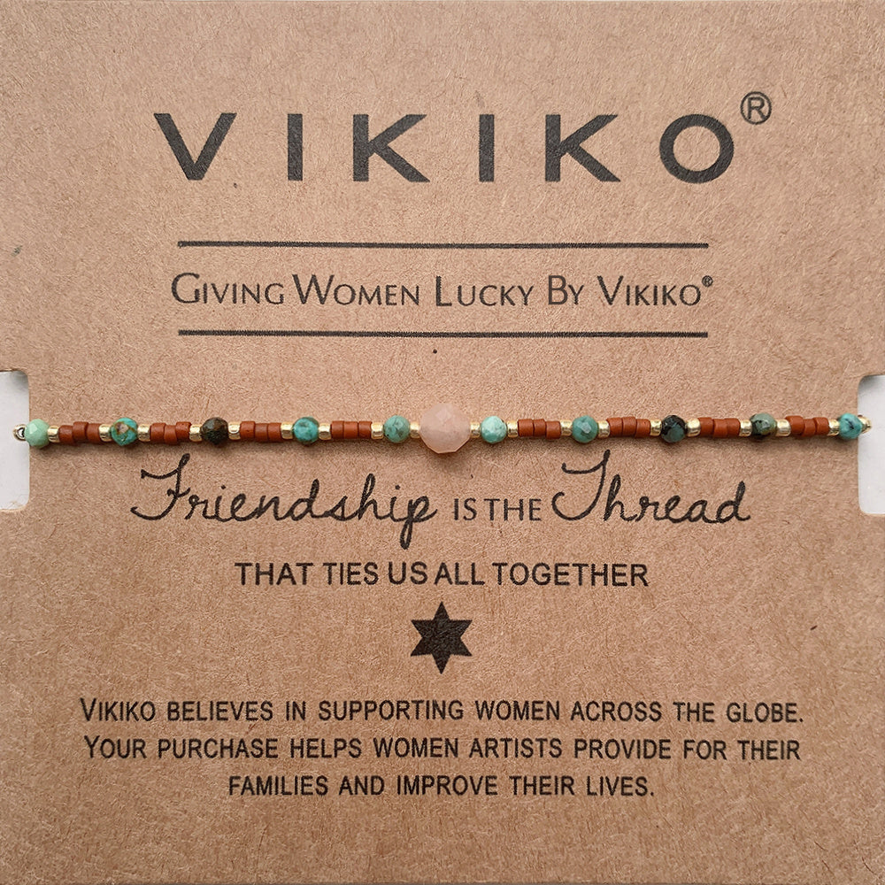 VIKIKO Natural Stone Bracelet Jewelry Miyuki Dainty Bracelet Gift for Her