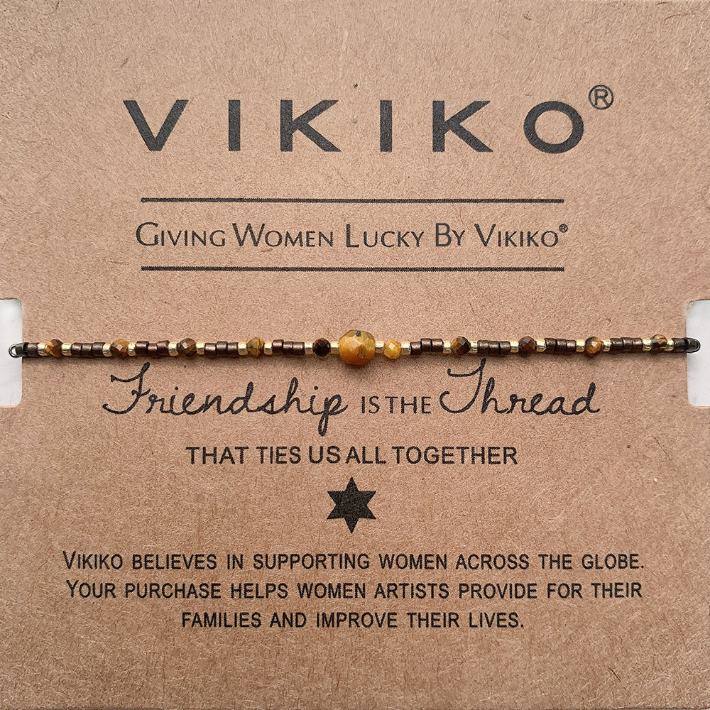 VIKIKO Natural Stone Bracelet Jewelry Miyuki Dainty Bracelet Gift for Her