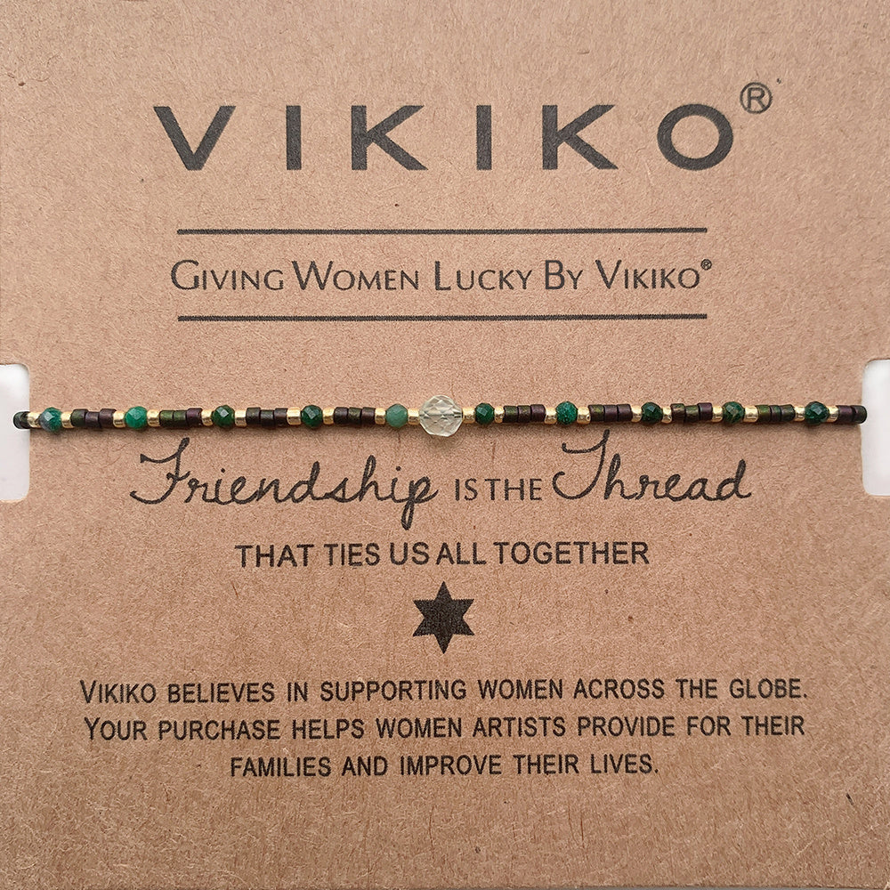 VIKIKO Natural Stone Bracelet Jewelry Miyuki Dainty Bracelet Gift for Her