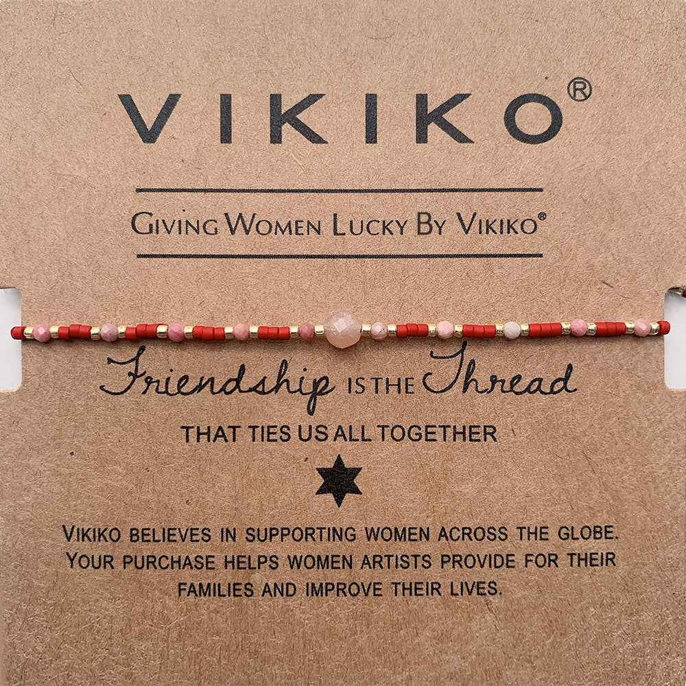 VIKIKO Natural Stone Bracelet Jewelry Miyuki Dainty Bracelet Gift for Her