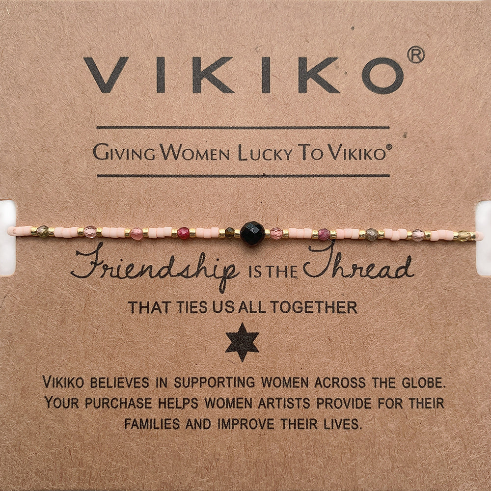 VIKIKO Natural Stone Bracelet Jewelry Miyuki Dainty Bracelet Gift for Her