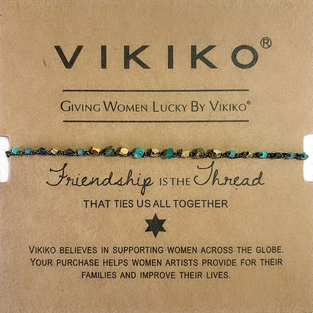 VIKIKO Handwoven Friendship Bracelet for Women Miyuki Natural Stone Mix Beads Bracelets Jewelry Gift