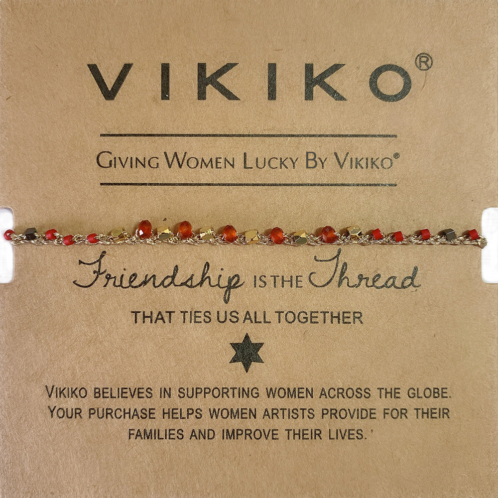 VIKIKO Handwoven Friendship Bracelet for Women Miyuki Natural Stone Mix Beads Bracelets Jewelry Gift