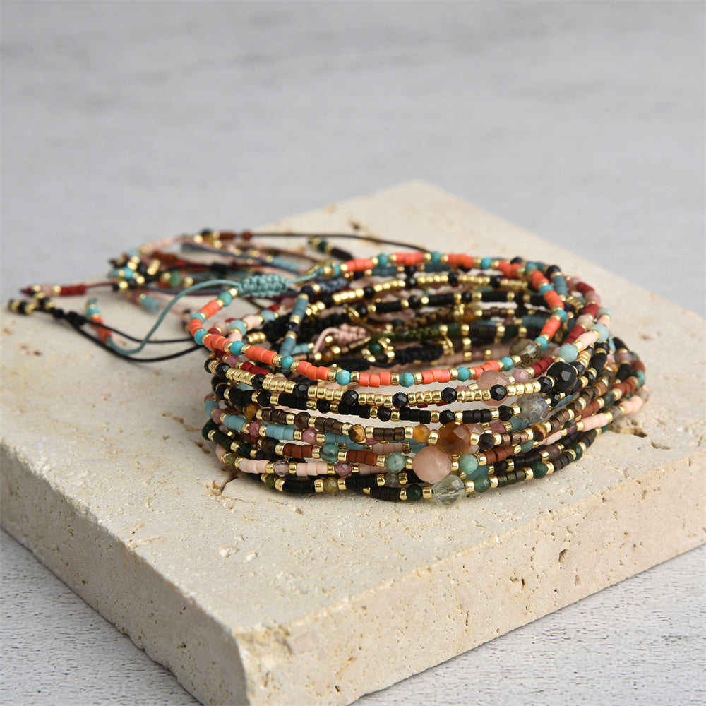 VIKIKO Natural Stone Bracelet Jewelry Miyuki Dainty Bracelet Gift for Her