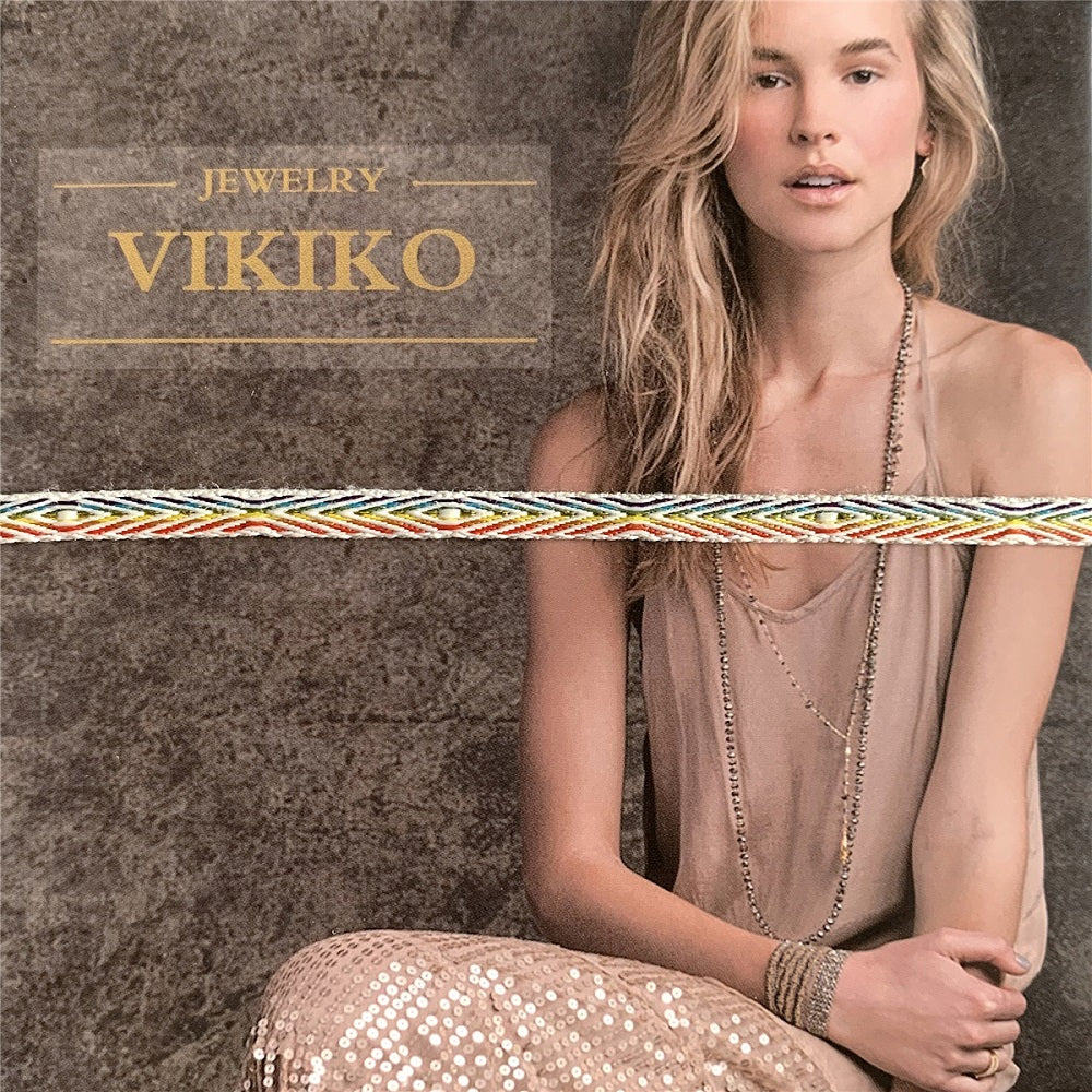 VIKIKO Rainbow Fabric Bracelet Set Jewelry for Women Freshwater Pearl Bracelet Miyuki Beads Bracelet Simple Dainty Bracelet