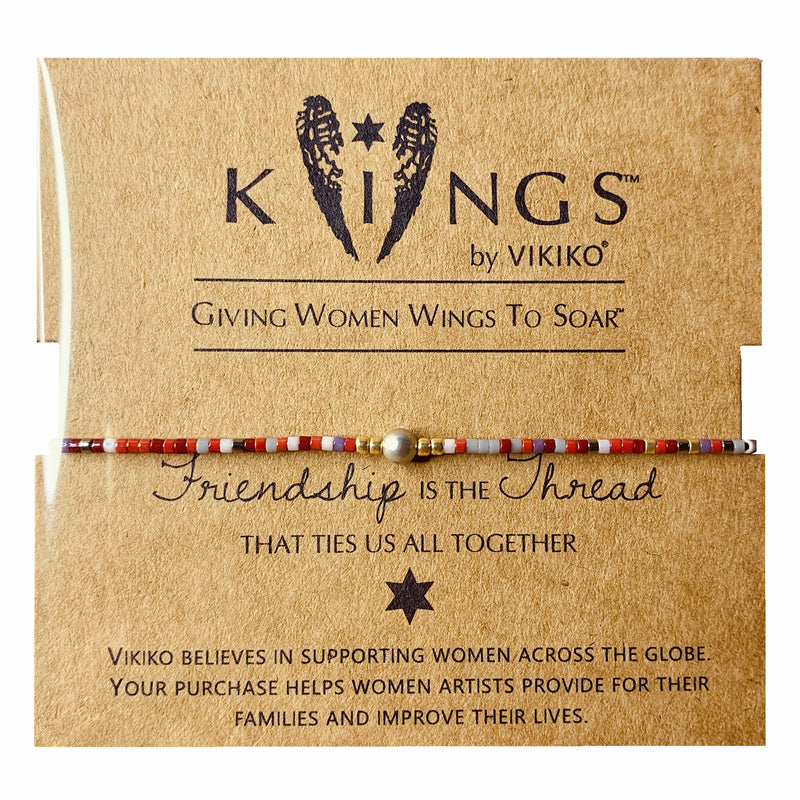 VIKIKO Dainty Bracelet for Women Girl Gift Miyuki Seed Beads Bracelet Jewelry for her Natural Stone Pearl Bracelets