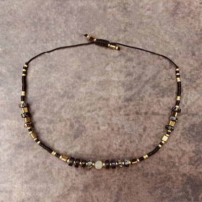 VIKIKO Natural Stone & Pearl Bracelets Miyuki Delica Beads Dainty Bracelet Set