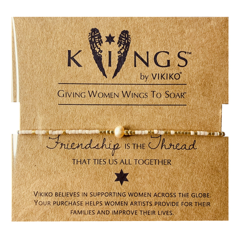 VIKIKO Dainty Bracelet for Women Girl Gift Miyuki Seed Beads Bracelet Jewelry for her Natural Stone Pearl Bracelets