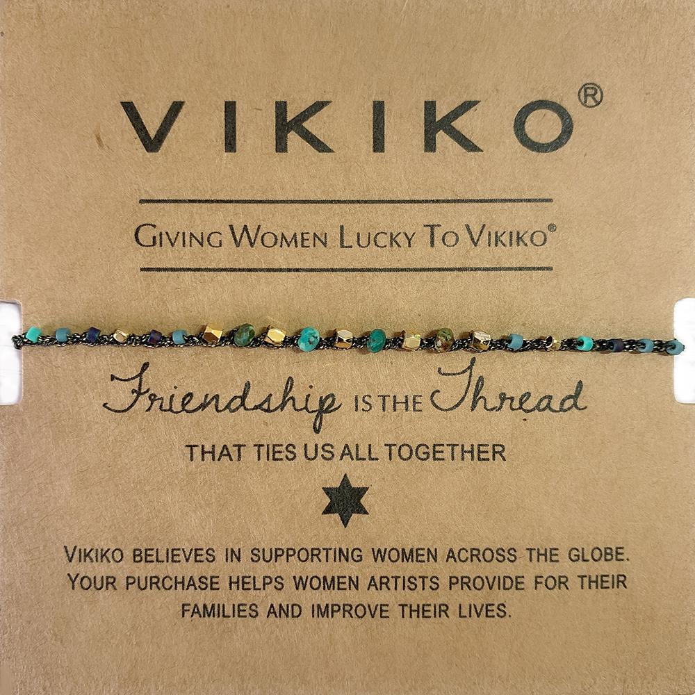 VIKIKO Handwoven Friendship Bracelet for Women Miyuki Natural Stone Mix Beads Bracelets Jewelry Gift