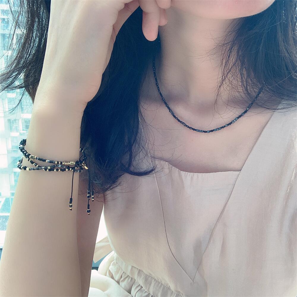 VIKIKO Handmade Miyuki Delica Beads Lapis Lazuli Natural Stone Dainty Bracelet