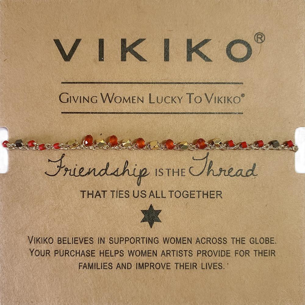VIKIKO Handwoven Friendship Bracelet for Women Miyuki Natural Stone Mix Beads Bracelets Jewelry Gift